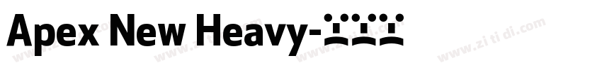 Apex New Heavy字体转换